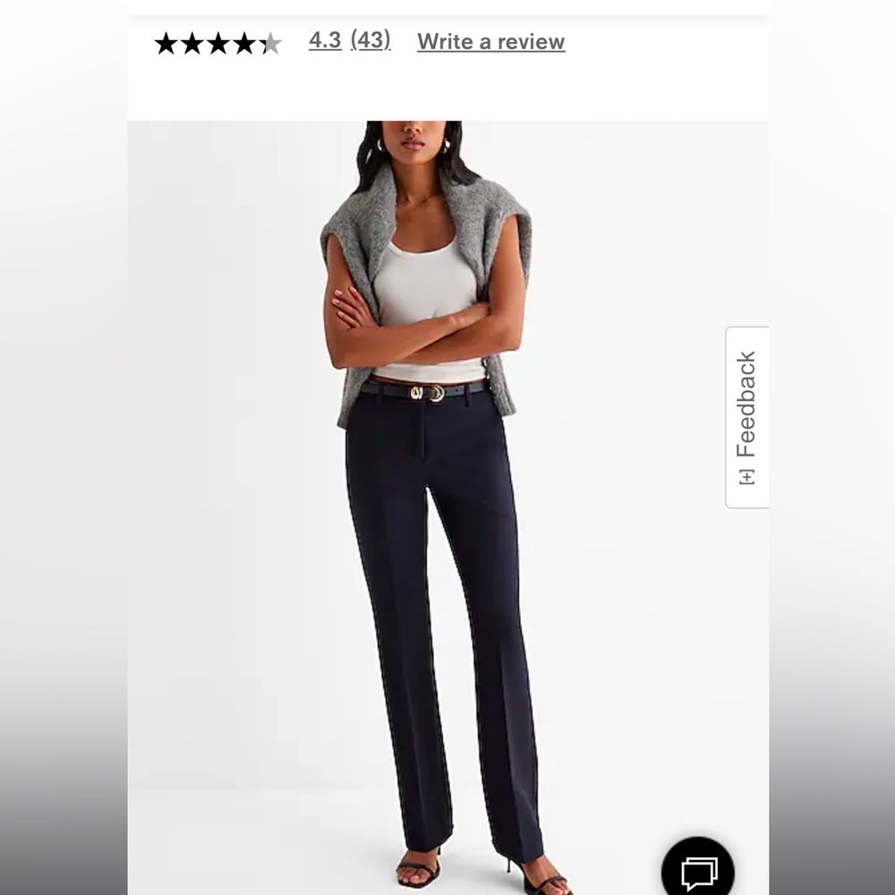 Express Editor Mid Rise Bootcut Pant size 4 LONG